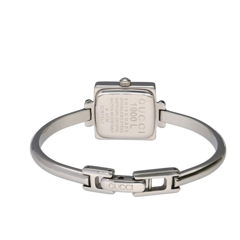 GUCCI グッチ/スクエアバングルウォッチ・シルバー/クオーツ/1900L//028****/ABランク/75
