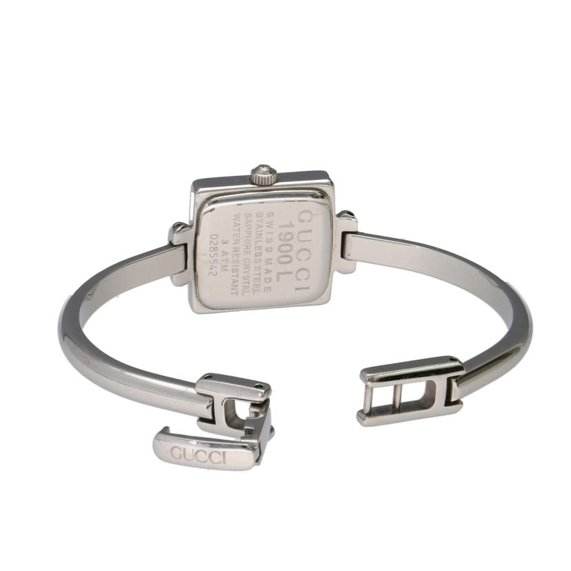 GUCCI グッチ/スクエアバングルウォッチ・シルバー/クオーツ/1900L//028****/ABランク/75
