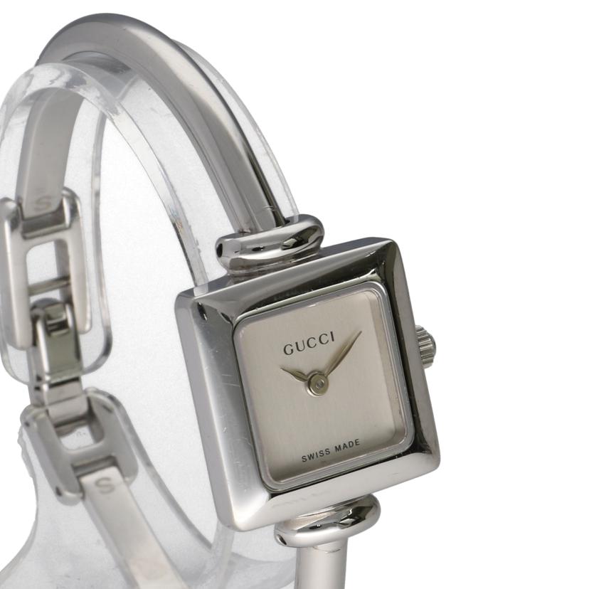 GUCCI グッチ/スクエアバングルウォッチ・シルバー/クオーツ/1900L//028****/ABランク/75