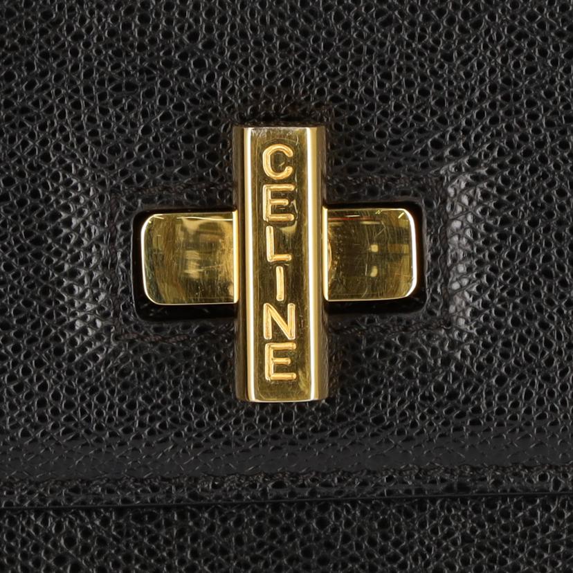 CELINE セリーヌ/ヴィンテージ/レザー ターンロック 2Wayショルダー//M95/Bランク/75