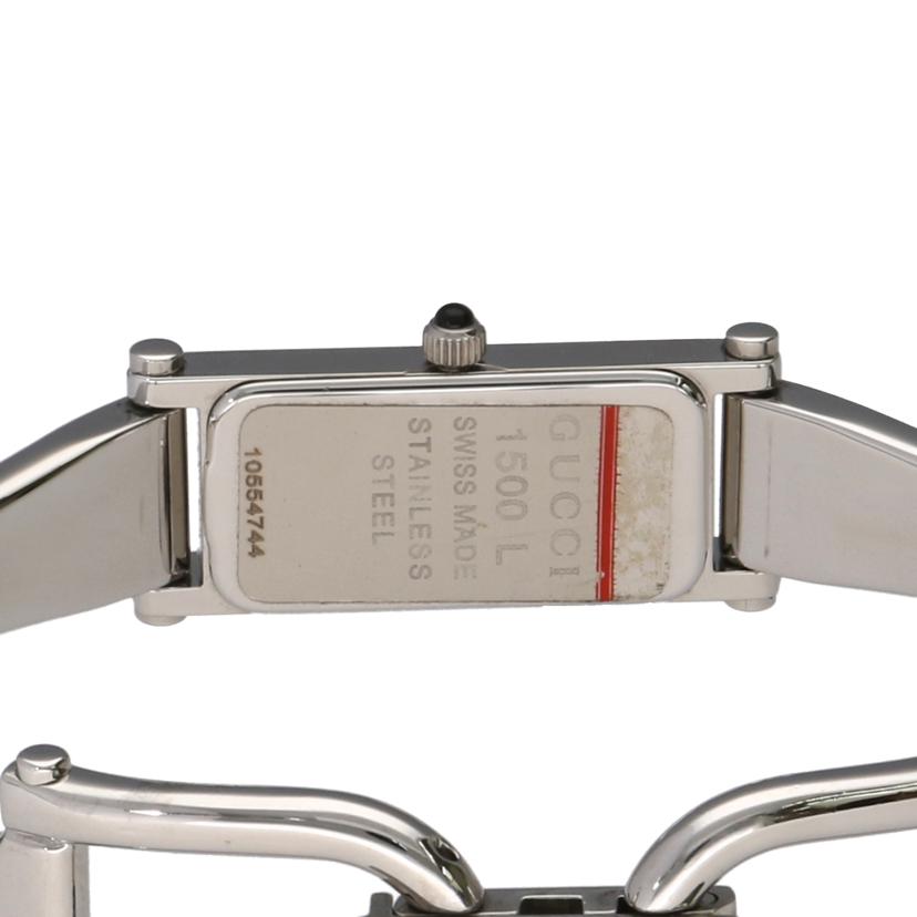 GUCCI グッチ/バングルウォッチ・ブラック/クオーツ/1500L//105*****/ABランク/75