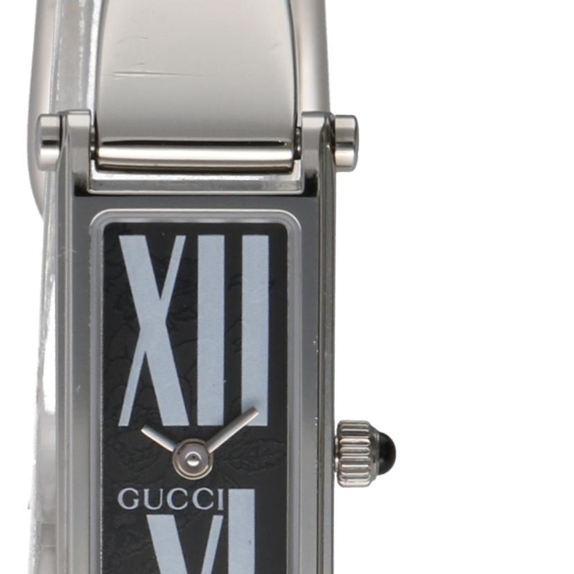GUCCI グッチ/バングルウォッチ・ブラック/クオーツ/1500L//105*****/ABランク/75