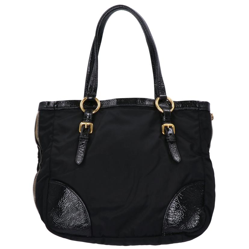 PRADA プラダ/ナイロン×エナメルトートバッグ//Bランク/75
