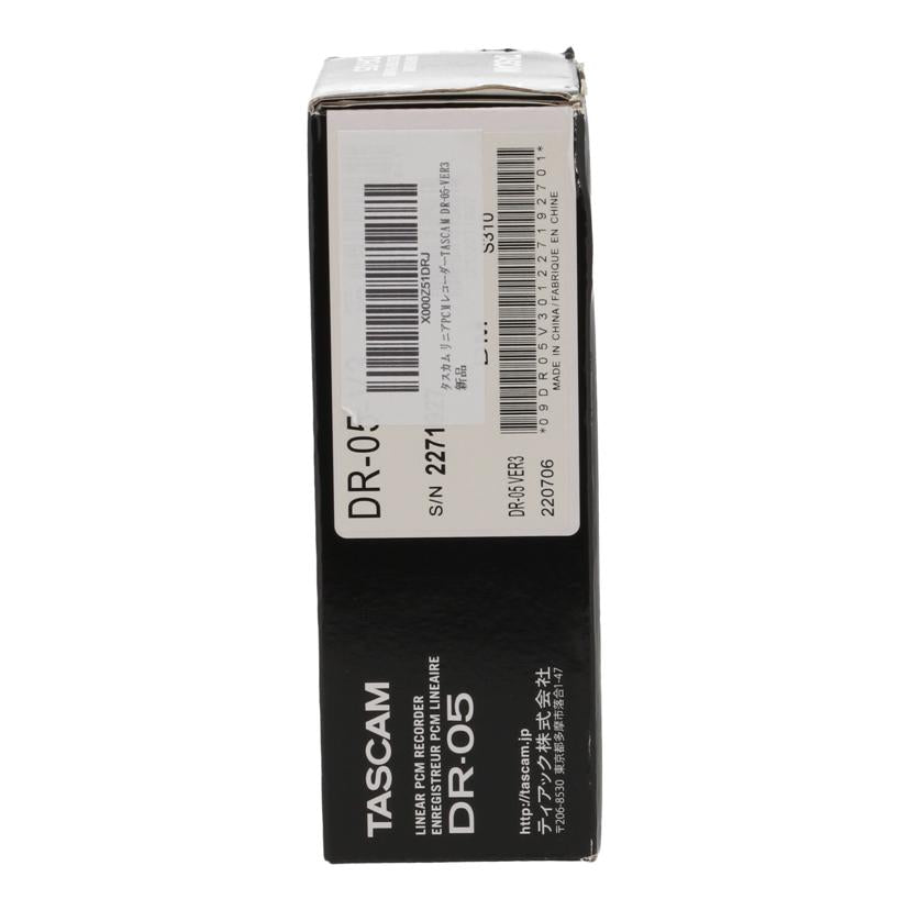 TASCAM タスカム/リニアPCMレコーダー/DR-05-V3//2271927/Sランク/77