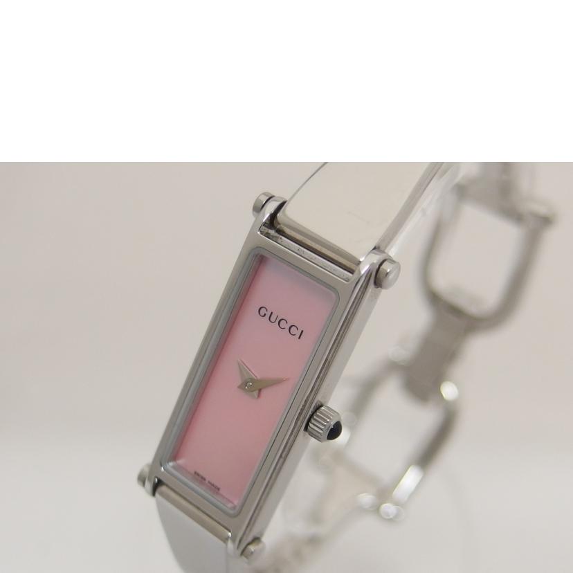 GUCCI グッチ/ピンクシェル文字盤/バングルウォッチ/クォーツ/1500L//1144870/Aランク/04