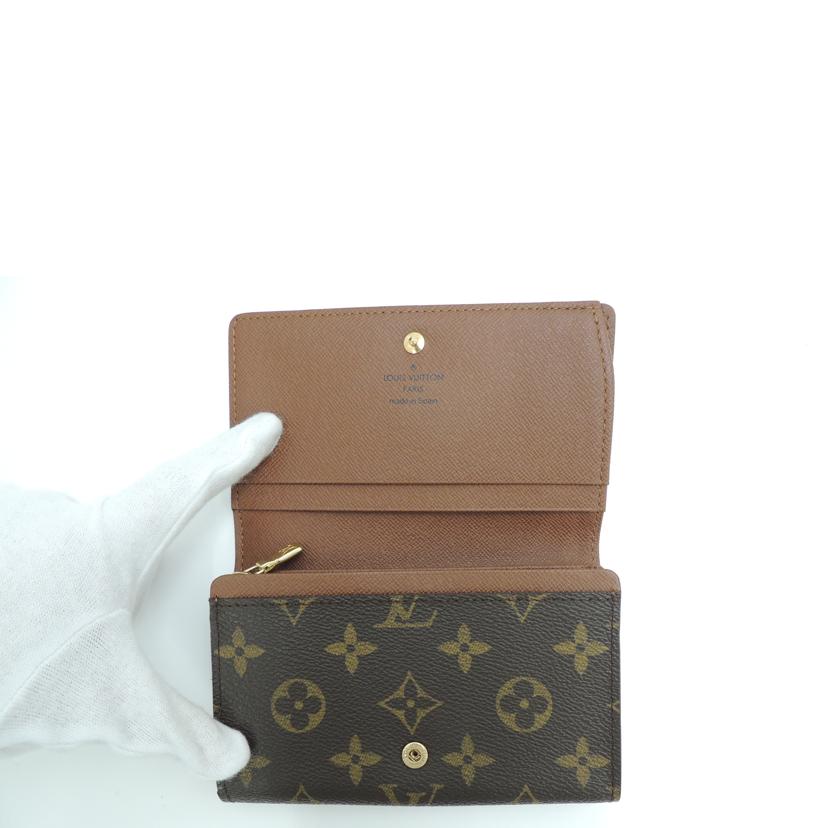 LOUIS VUITTON ルイ・ヴィトン 財布 L字ファスナー 二つ折りブラウン ユニセックス/ポルトモネビエ・トレゾール/モノグラム/M61730//CA0064/SAランク/69