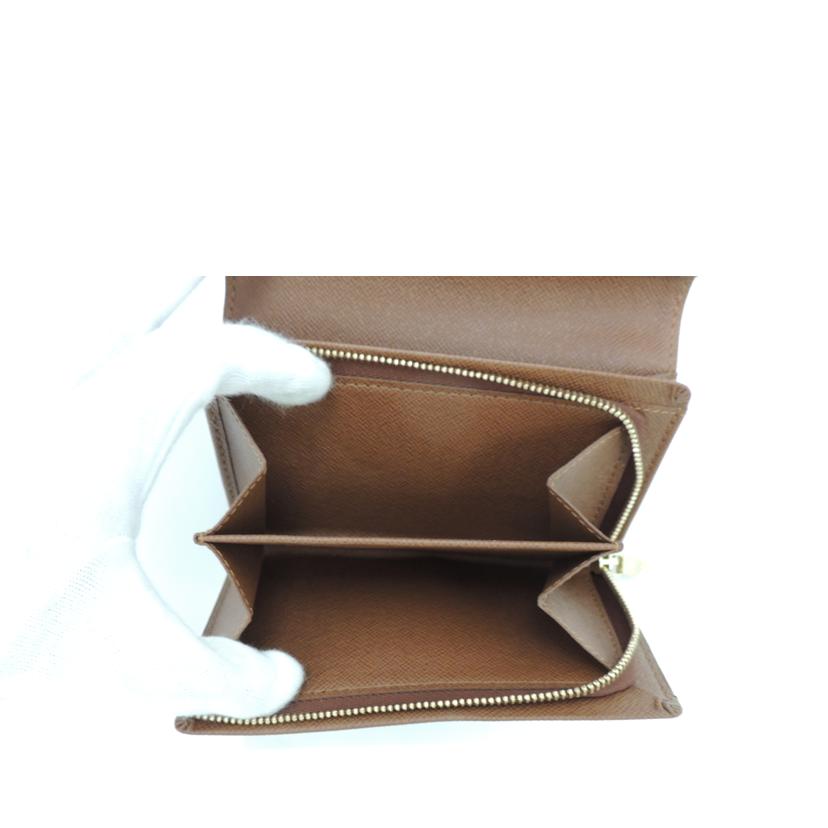 LOUIS VUITTON ルイ・ヴィトン 財布 L字ファスナー 二つ折りブラウン ユニセックス/ポルトモネビエ・トレゾール/モノグラム/M61730//CA0064/SAランク/69