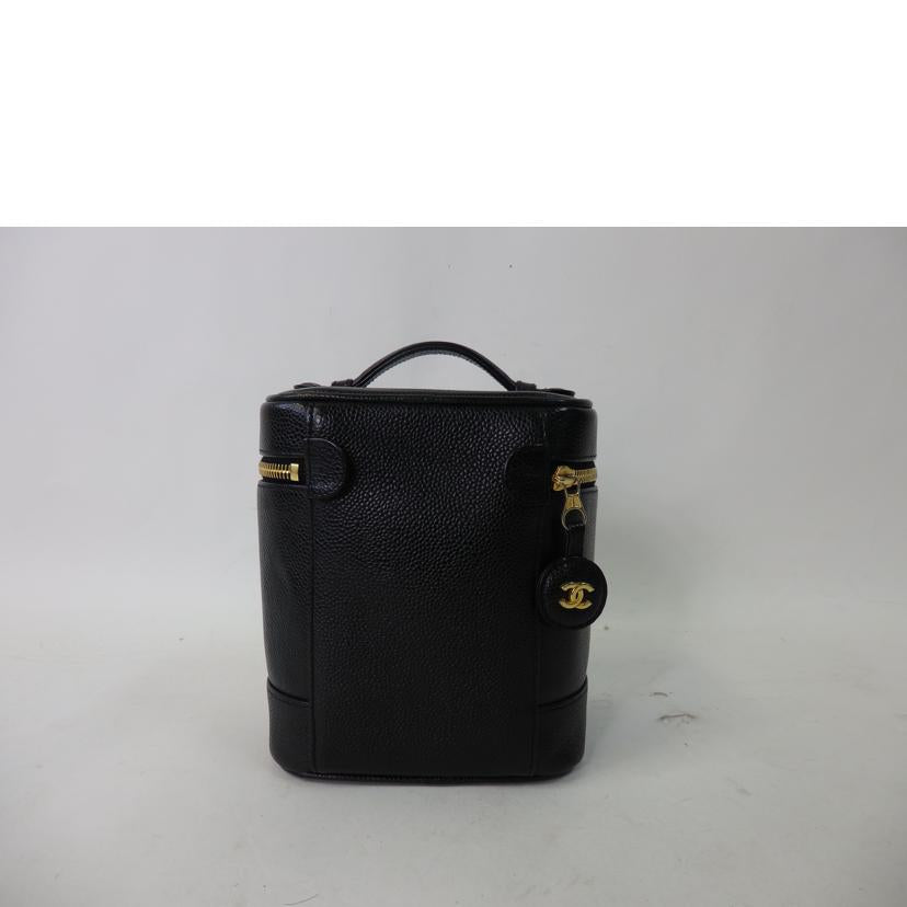 CHANEL シャネル/ココマークバニティ/キャビアスキン/黒/ゴールド金具//8497721/ABランク/84