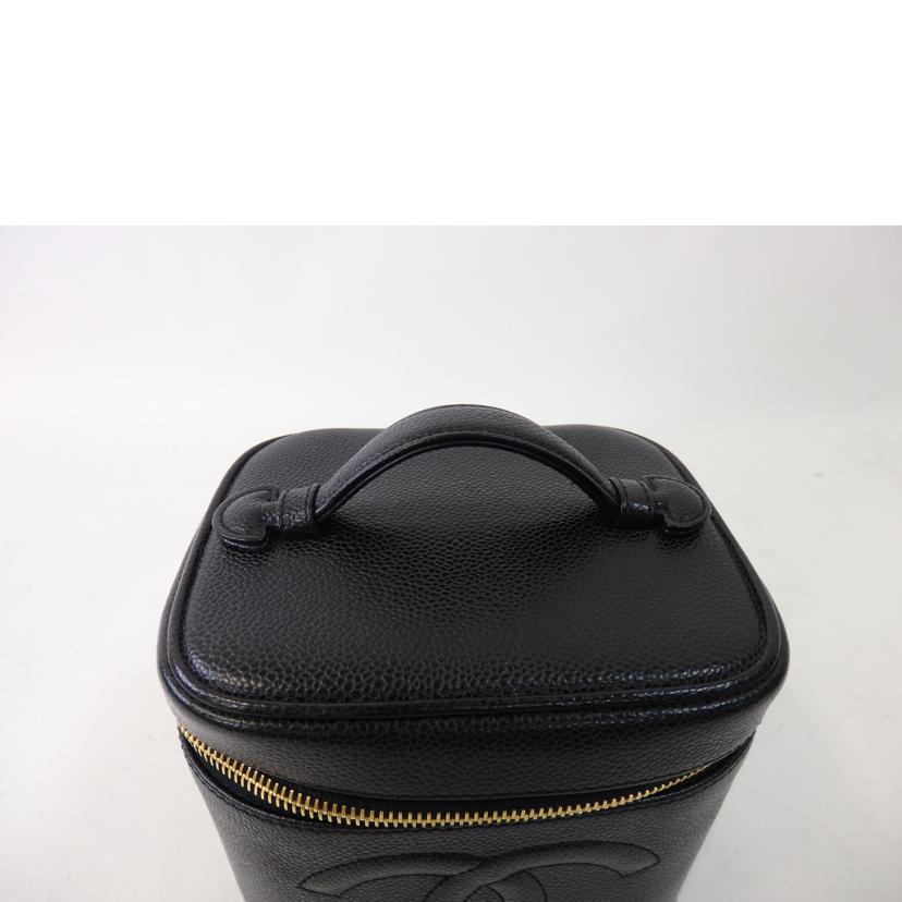 CHANEL シャネル/ココマークバニティ/キャビアスキン/黒/ゴールド金具//8497721/ABランク/84
