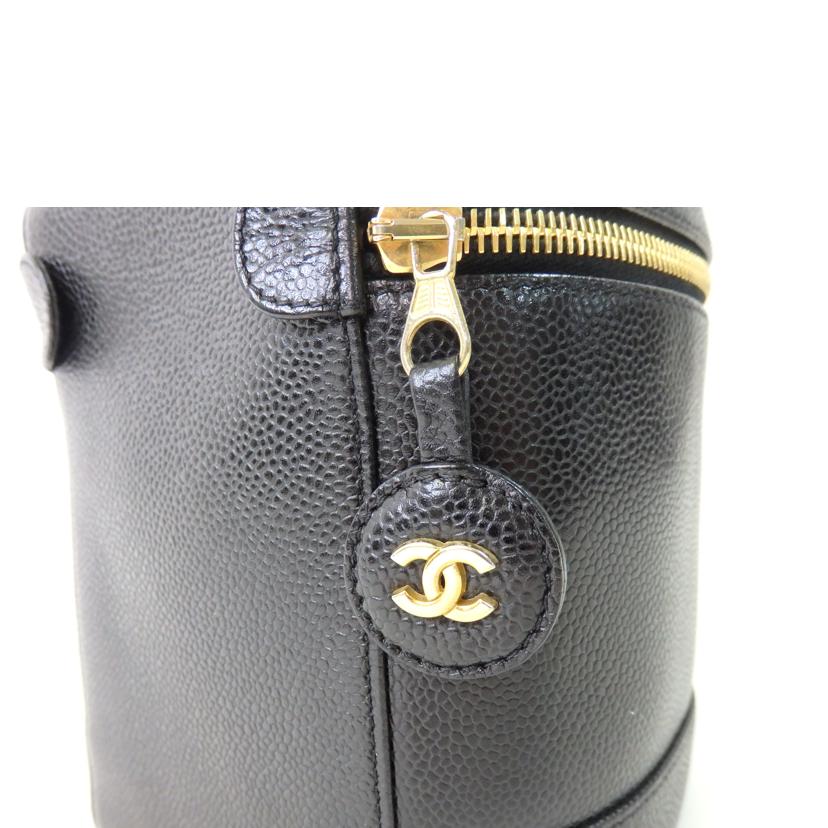 CHANEL シャネル/ココマークバニティ/キャビアスキン/黒/ゴールド金具//8497721/ABランク/84