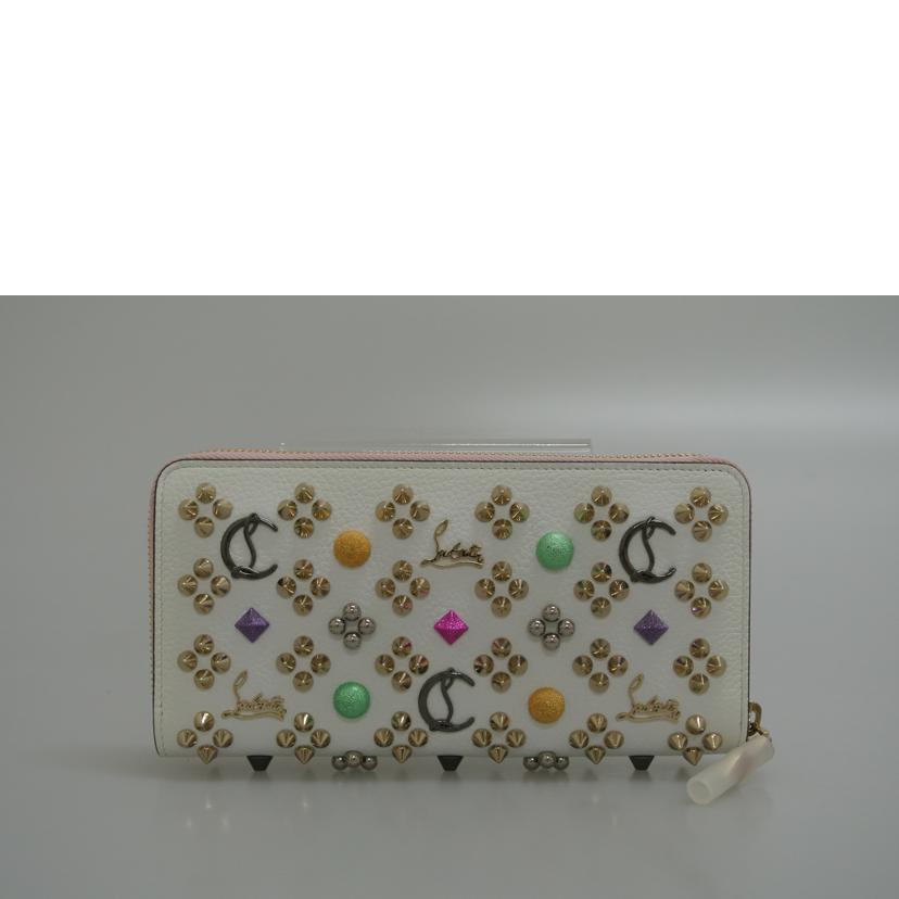 C.Louboutin クリスチャンルブタン/パネトーネスタッズ ラウンドジップ長財布/1185140//ABランク/87