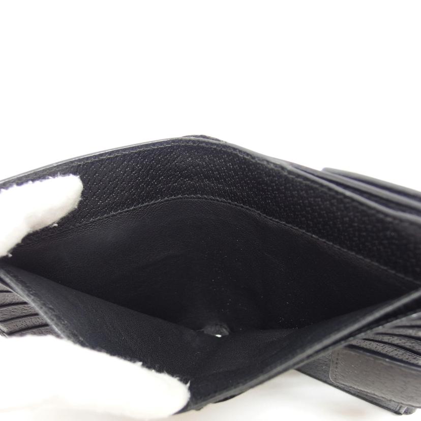 GUCCI グッチ/GGキャンバス/Wホック財布/ブラック/154117//2184/Bランク/04