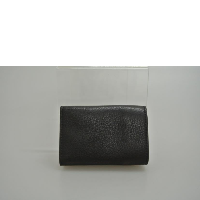 BALENCIAGA バレンシアガ/三つ折りコンパクトウォレット 黒//ABランク/87