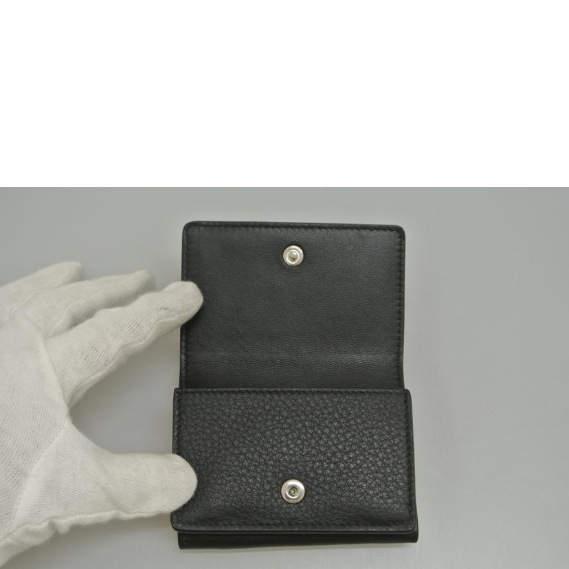 BALENCIAGA バレンシアガ/三つ折りコンパクトウォレット 黒//ABランク/87