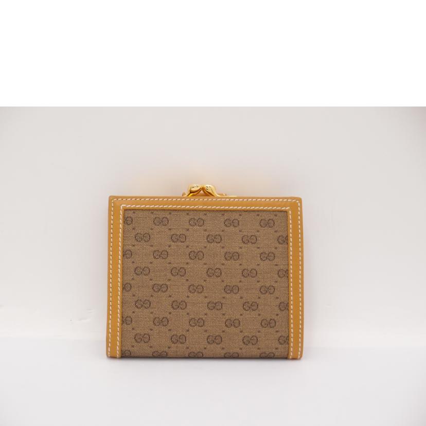 GUCCI グッチ レディース/オールドグッチがま口二つ折り財布/ベージュ/035.001//0902/Aランク/69
