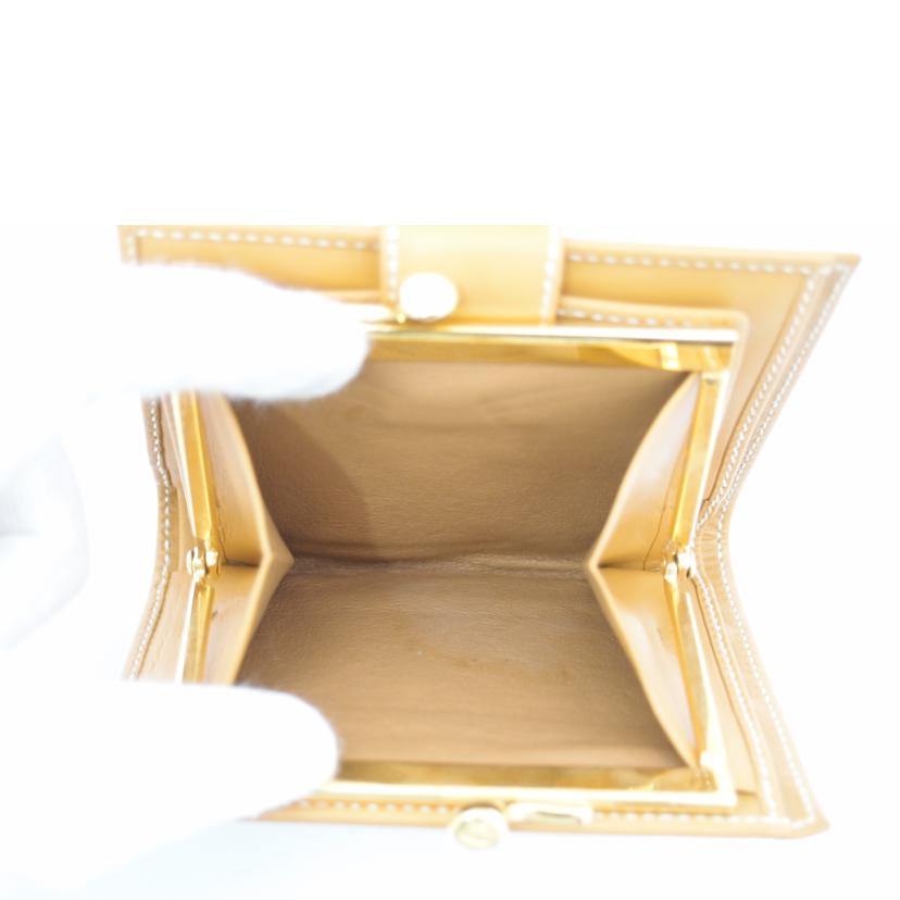 GUCCI グッチ レディース/オールドグッチがま口二つ折り財布/ベージュ/035.001//0902/Aランク/69