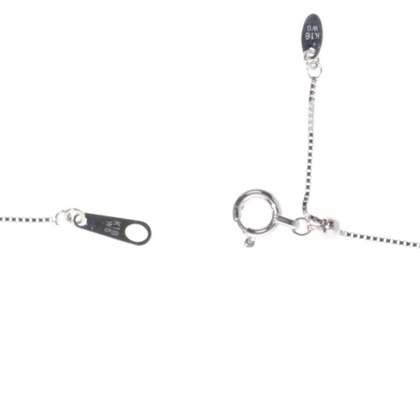 K18WG/K18WGダイヤネックレス 0.15 ct/6.6//0.15/Aランク/75