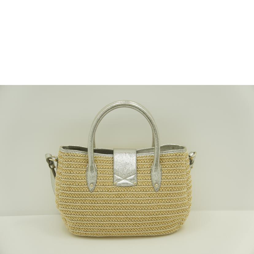 JIMMYCHOO ジミーチュー/ラフィア2WAYハンド//00WS39/ABランク/75