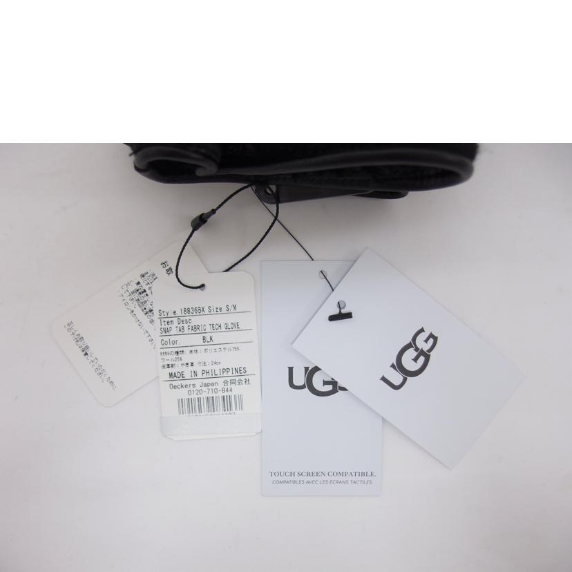 UGG アグ/スナップ タブ ファブリック テック グローブ/ブラック/18836BX//SAランク/04