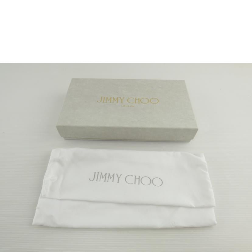 JIMMY CHOO ジミーチュウ/レザーラウンドファスナースタッズ長財布//Aランク/64