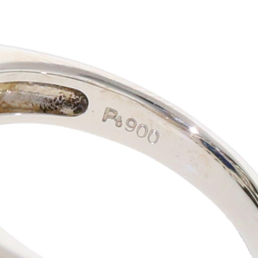 / ◎PT900サファイアダイヤリング3.35/D0.73ct//Aランク/75
