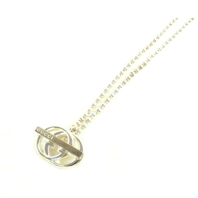 GUCCI グッチ/ダブルGペンダントシルバーネックレス//ABランク/64