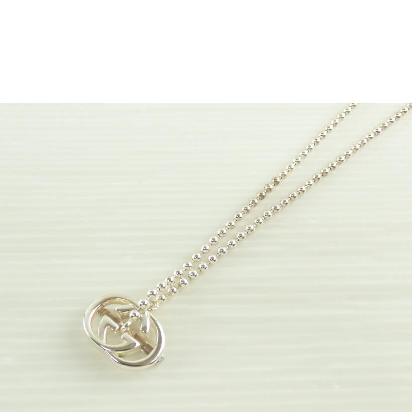 GUCCI グッチ/ダブルGペンダントシルバーネックレス//ABランク/64