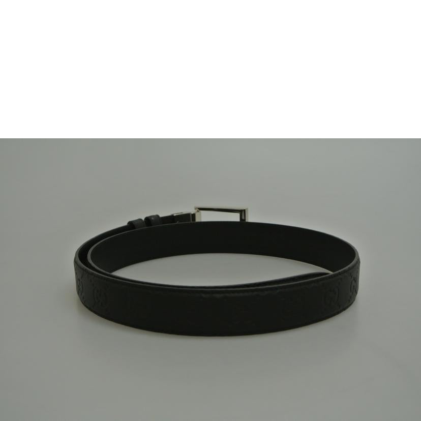 GUCCI グッチ/GGレザーベルト 黒/523306//525040/Aランク/87