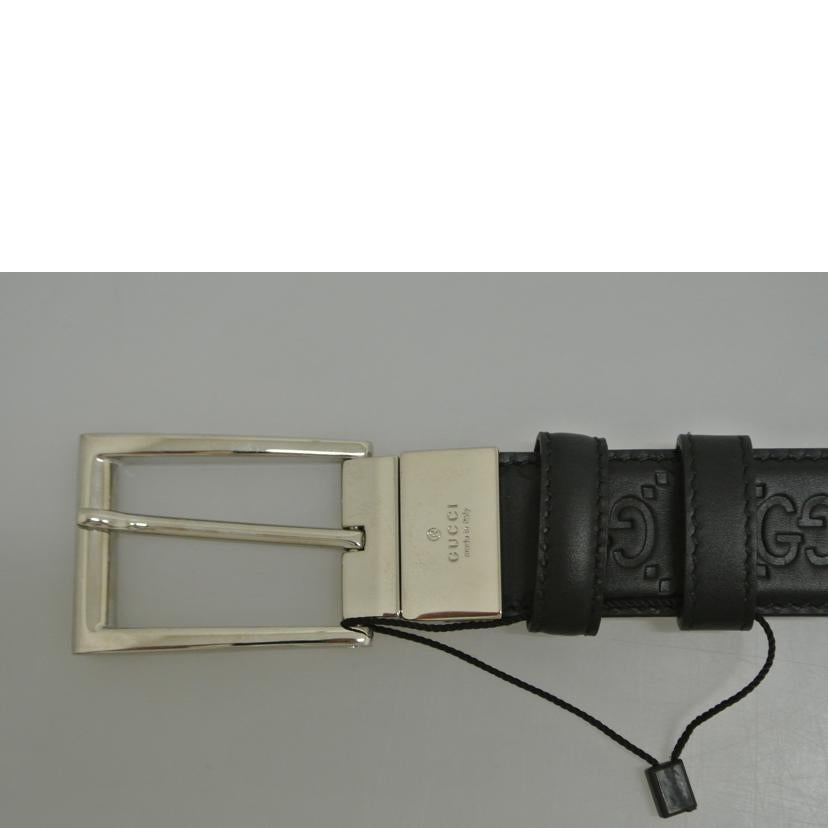 GUCCI グッチ/GGレザーベルト 黒/523306//525040/Aランク/87