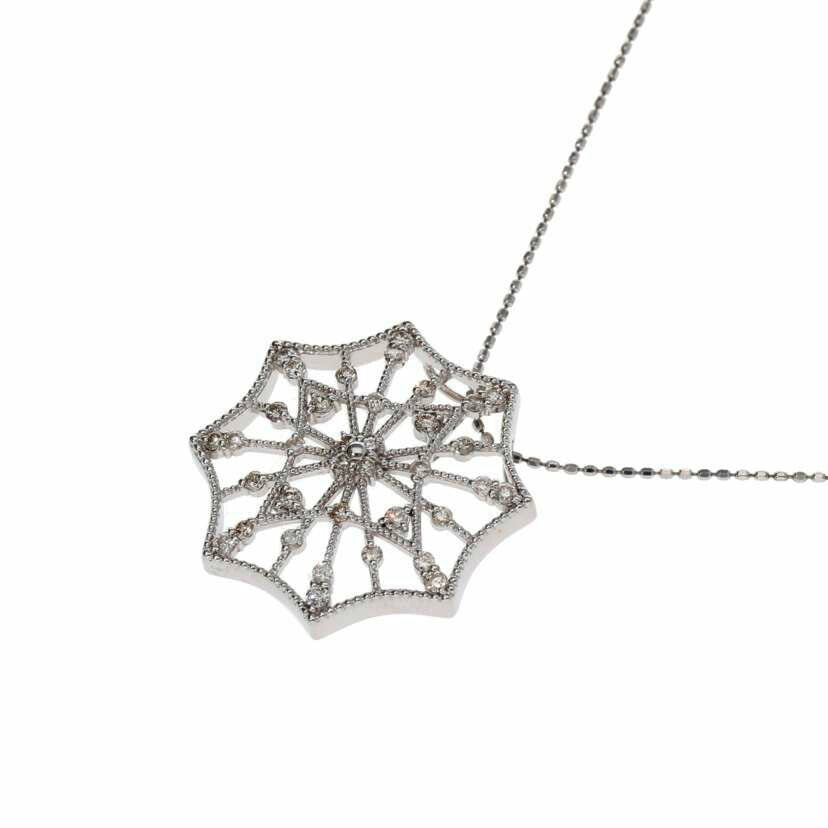 / K18WGダイヤネックレス0.50ct//Aランク/75