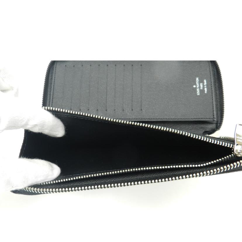 LOUIS VUITTON ルイヴィトン 黒 市松模様 ラウンドファスナー 長財布 メンズ/ジッピーウォレット・ヴェルティカル/ダミエグラフィット/N63095//CA0137/SAランク/69