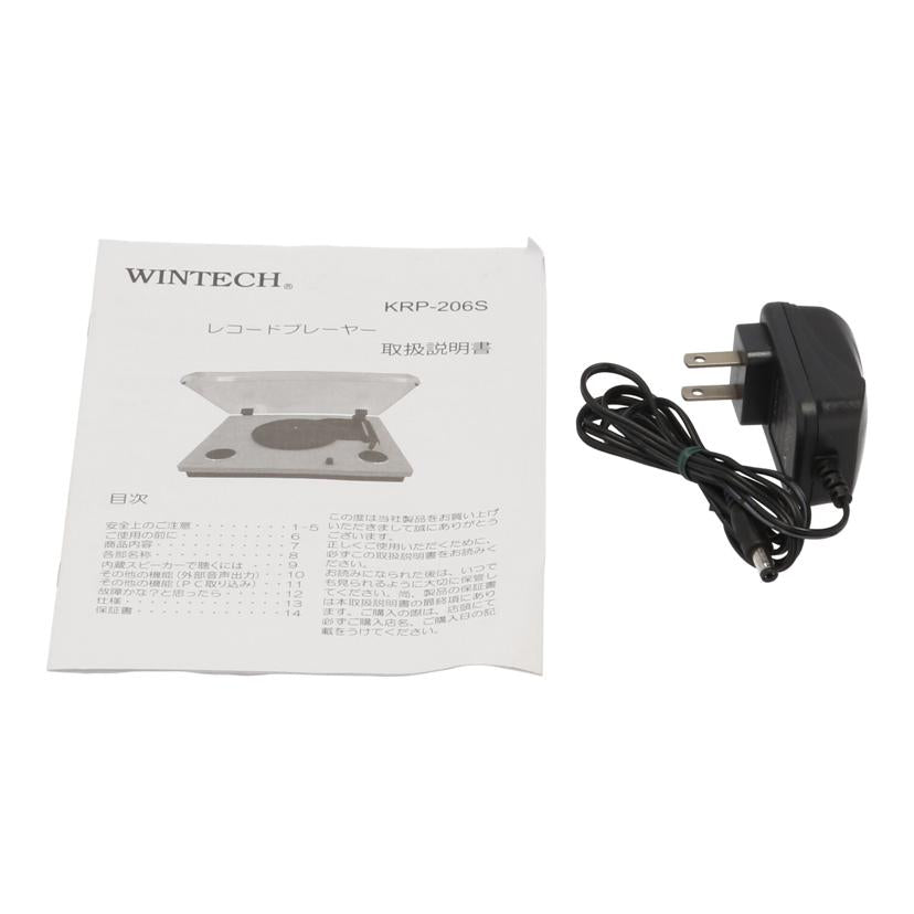 WINTECH ウィンテック /レコードプレーヤー/KRP-206S//10100077/Bランク/77