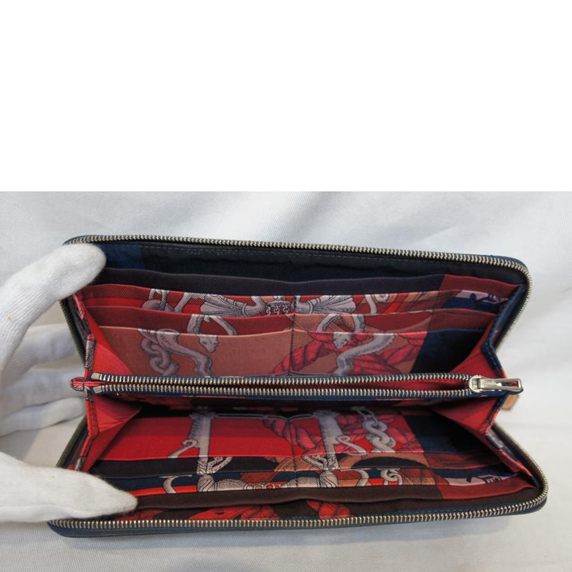 HERMES エルメス/ アザップロングシルクイン 紺//T/Bランク/92