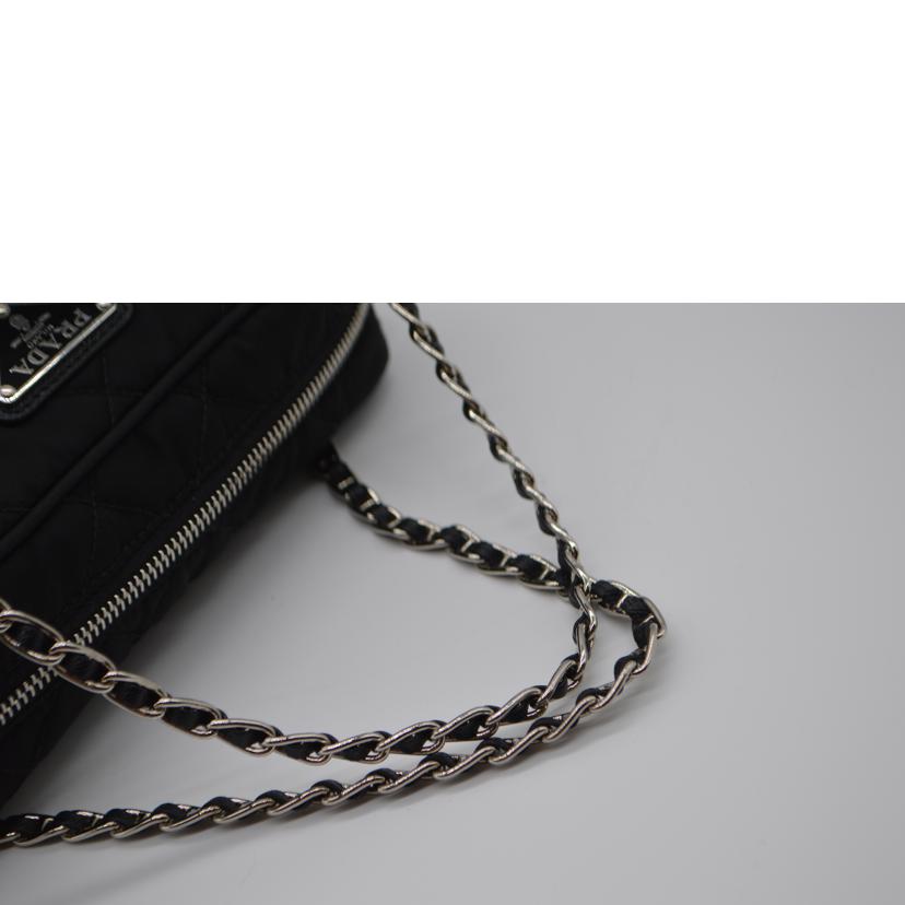 PRADA プラダ/テスートキルティング2wayチェーンハンド/ネロ/1BH910//197**/SAランク/89