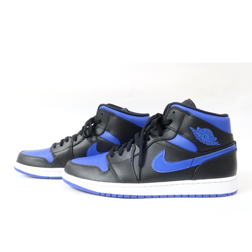 NIKE ナイキ/エアジョーダン1ミッド AIR JORDAN 1 MID/29.5cm/ブラック×ブルー/554724-068//Aランク/65