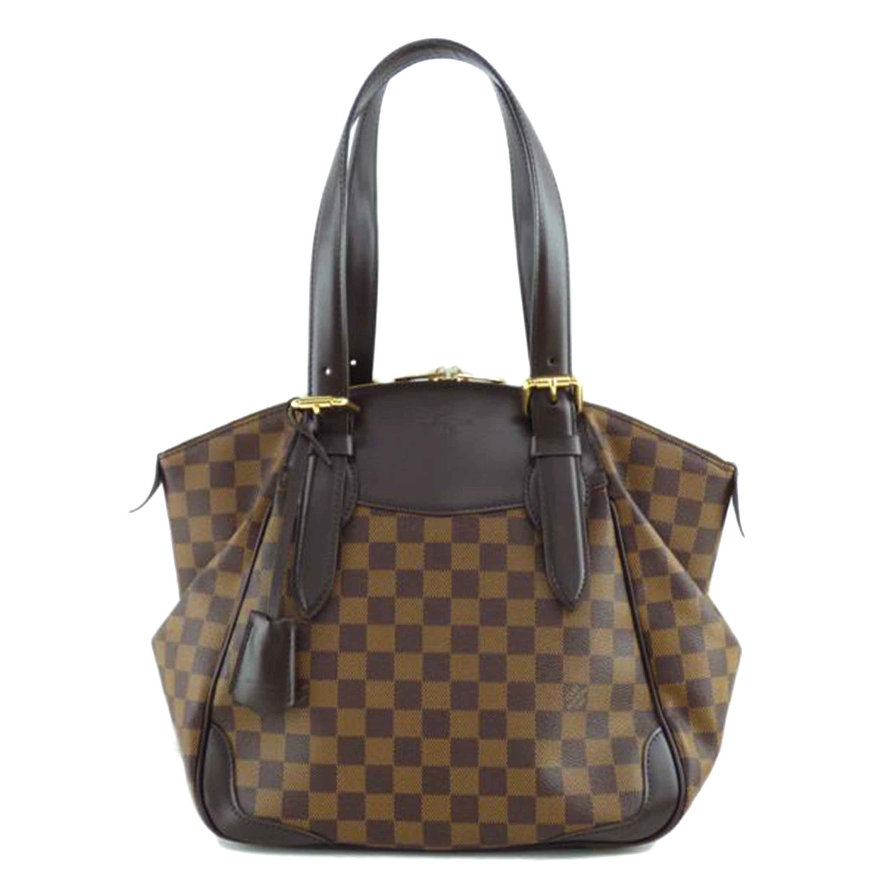 LOUIS VUITTON ルイヴィトン ルイ・ヴィトン ビトン ダミエ・エベヌ 市松模様 ブラウン 茶 ショルダーバッグ ハンドバッグ トートバッグ ブラウン メンズ レディース 定番 人気 LV 斜め掛け 肩がけ/ヴェローナMM/ダミエ/エベヌ /N41118//VI2***/Aランク/64