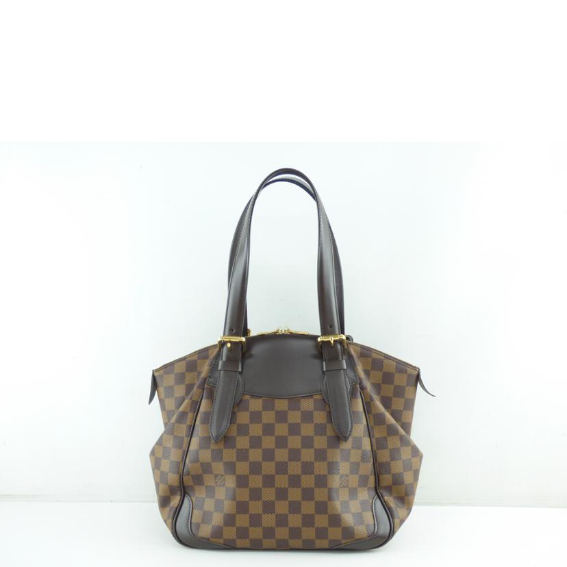 LOUIS VUITTON ルイヴィトン ルイ・ヴィトン ビトン ダミエ・エベヌ 市松模様 ブラウン 茶 ショルダーバッグ ハンドバッグ トートバッグ ブラウン メンズ レディース 定番 人気 LV 斜め掛け 肩がけ/ヴェローナMM/ダミエ/エベヌ /N41118//VI2***/Aランク/64