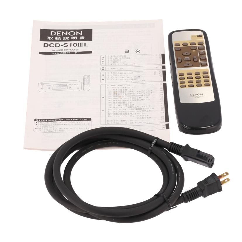 DENON デノン/CDプレーヤー/DCD-S10 III L//2021500687/Bランク/77
