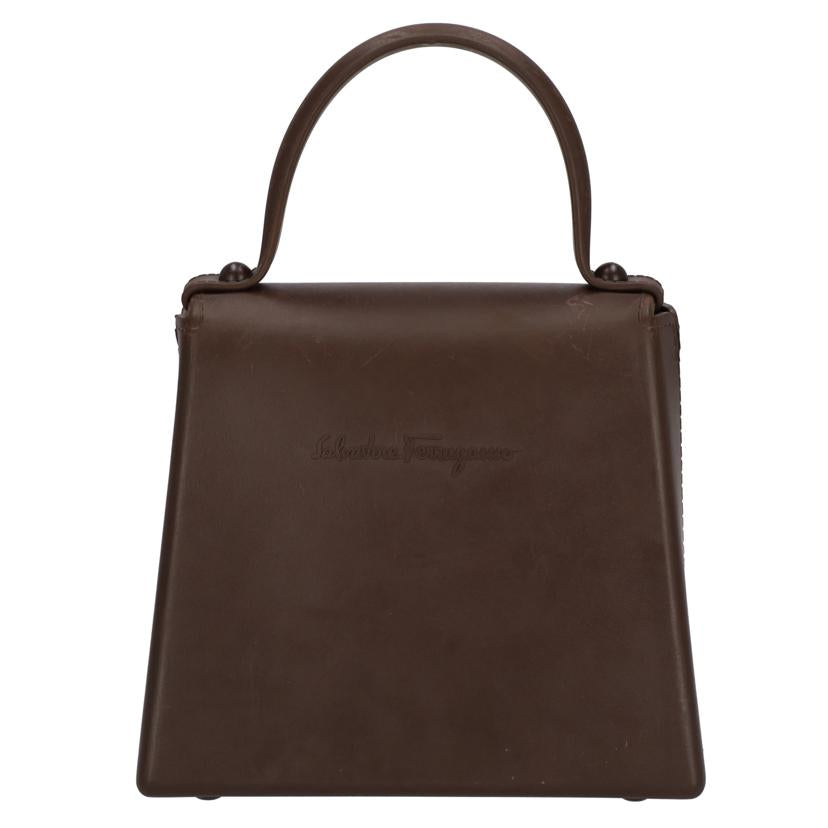 Salvatore Ferragamo サルヴァトーレ フェラガモ/ガンチーニ ラバーハンドバッグ/217143//Bランク/75