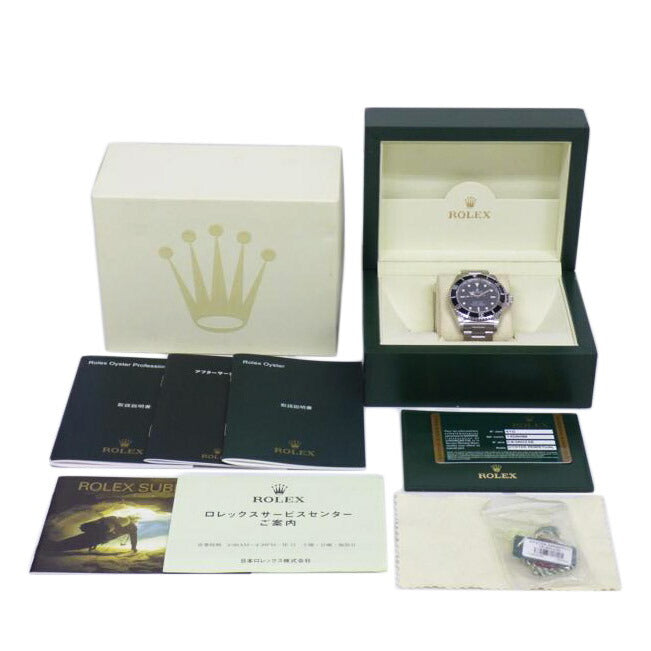 ROLEX ロレックス 黒サブ 腕時計 ステンレス 黒文字盤 メンズ 自動巻き/サブマリーナ・ノンデイト・ブラック/14060M//CK360238/Aランク/64