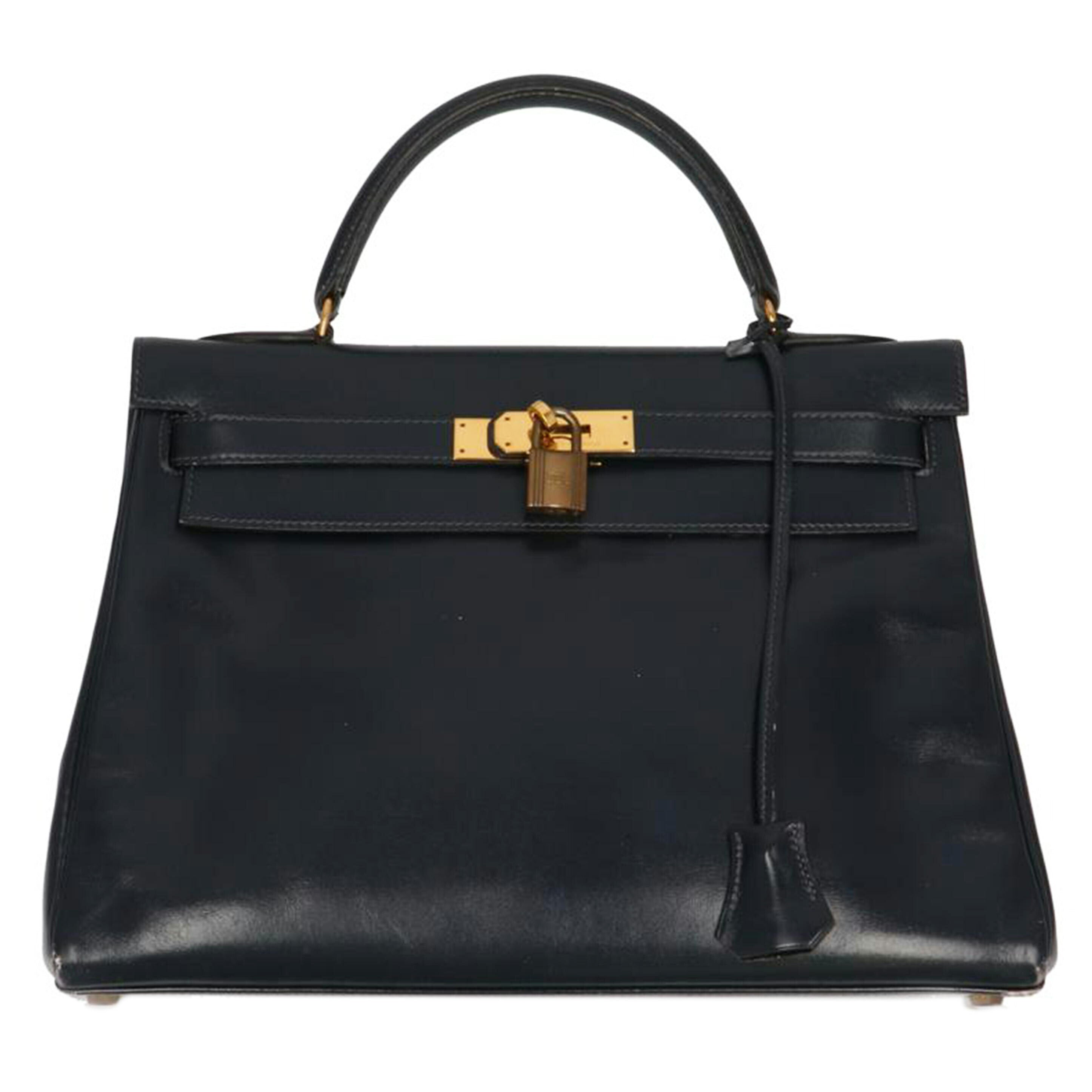 HERMES エルメス/ヴィンテージ/ケリー32/紺//2H○S刻印/ABランク/75