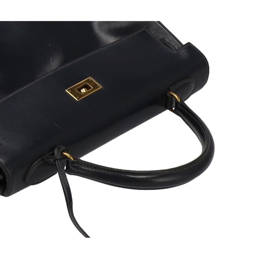 HERMES エルメス/ヴィンテージ/ケリー32/紺//2H○S刻印/ABランク/75