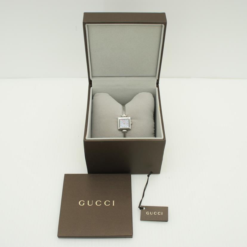 GUCCI グッチ /バングルウォッチ・ピンクシェル/レディース/クォーツ/YA019519//13406651/ABランク/75