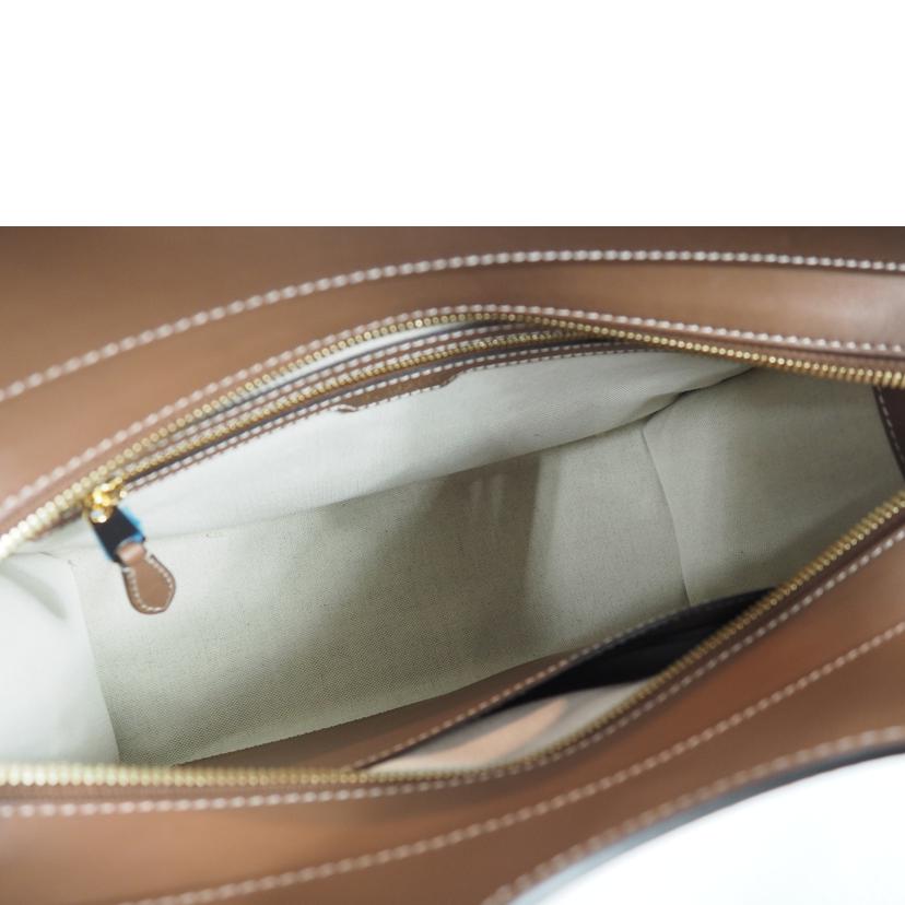 BURBERRY バーバリー/2way/ロゴポケット コットンレザー/白x茶/8036784//SAランク/79