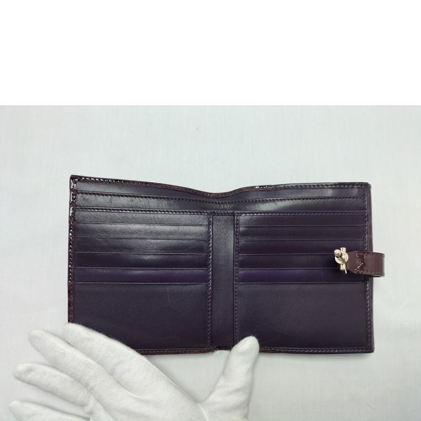 GUCCI グッチ/Wホック ジャッキー金具 パープル/ゴールド/141435//Bランク/52