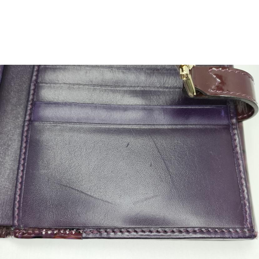 GUCCI グッチ/Wホック ジャッキー金具 パープル/ゴールド/141435//Bランク/52