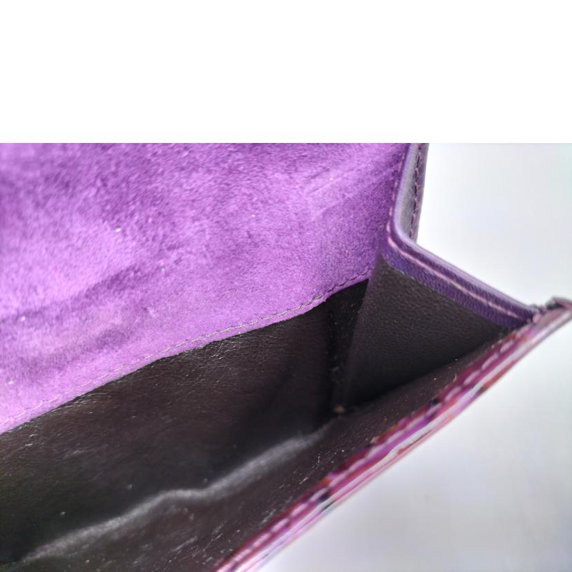 GUCCI グッチ/Wホック ジャッキー金具 パープル/ゴールド/141435//Bランク/52