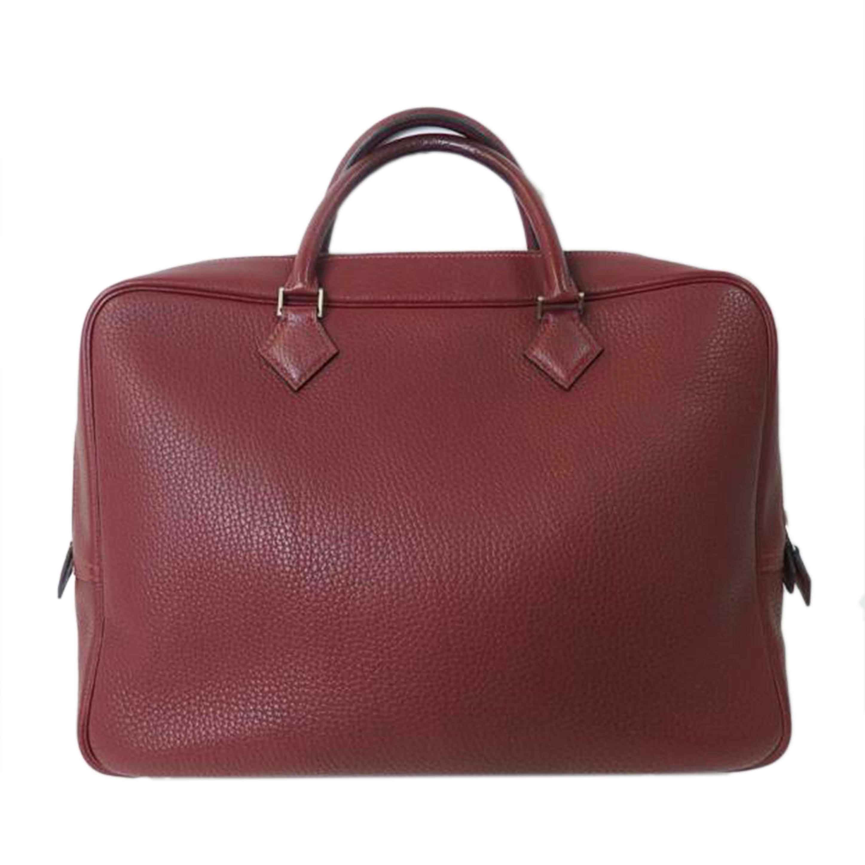 HERMES エルメス/プリュムドッグ/トゴ/シルバー金具/ボルドー系//□F刻印/Bランク/84