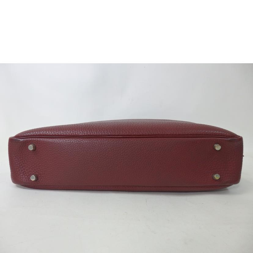 HERMES エルメス/プリュムドッグ/トゴ/シルバー金具/ボルドー系//□F刻印/Bランク/84