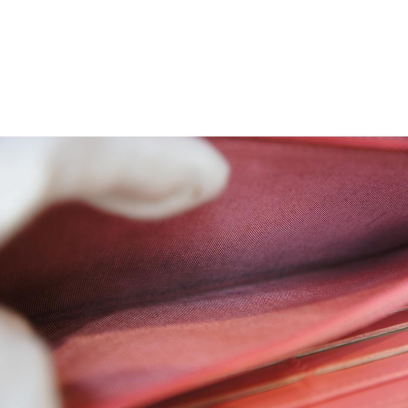 CHANEL シャネル/エナメルマトラッセロングウォレットピンク//21693455/Aランク/92